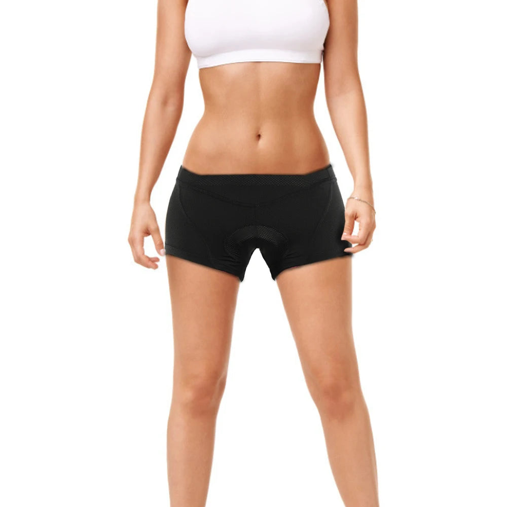 Women Bike Underwear 3D Gel Padded Bicycle Briefs MTB Cycle Biking Underwear Shorts