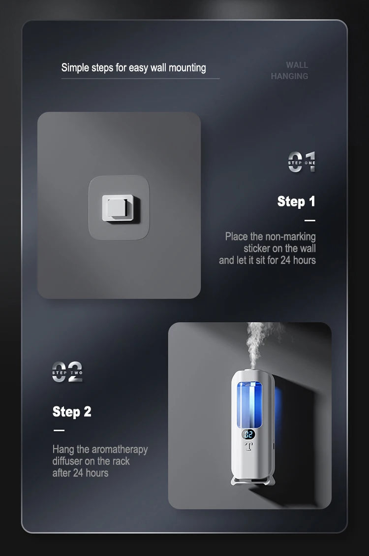Rechargeable Aromatic Diffuser 5 Modes Essential Oil Diffuser Machine Homemade Perfume Diffuser for Home Car Room Fragrance