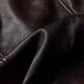 Vintage Black Brown Real Cowhide Genuine Leather Jacket Real Fur Men's Leather Jacket Bomber Men Leather Jacket Motorcycle Coat
