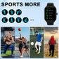 LAXASFIT H9 Smartwatch Dial to Answer Calls Calorie Tracking Heart Rate Blood Oxygen Monitoring Bluetooth Smart Watch