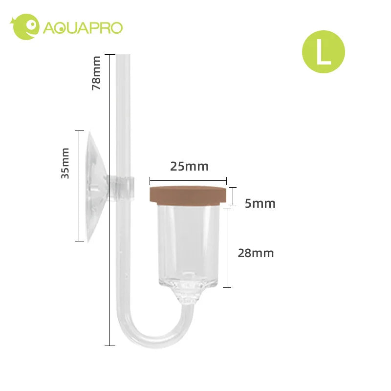MINI CO2 Diffuser With Bubble Counter Twinstar Style Atomizer Acrylic Aquarium Carbon Dioxide Transparent Fish Tank Water Plants