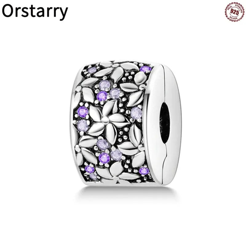 New Original 925 Sterling Silver Beads Pendant Fit Pandora Charm Bracelet Butterfly Moon Star Luminous DIY Jewelry Making