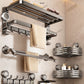 Suction Cup Towel Rack Bathroom Punch-Free Hanging Rod Bathroom Storage Rack Integrated Shower Room Toilet Storage Bath Towel Rack