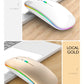 Tablet Phone Computer Bluetooth Wireless Mouse Rechargeable RGB Backlight Mice for iPad PC Laptop Tablet Phone 2.4GHz USB Mouse