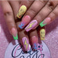 24p Artificial Acrylic Nail Art Fake Nails Full Coverage Removable Press On Nails Tip French Light Pink Heart False Nail Designs