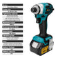 688N.m 8-Speed 1/4'' Brushless Electric Screwdriver Cordless Screwdriver Electric Drill Impact Driver Kit for Makita 18V Battery