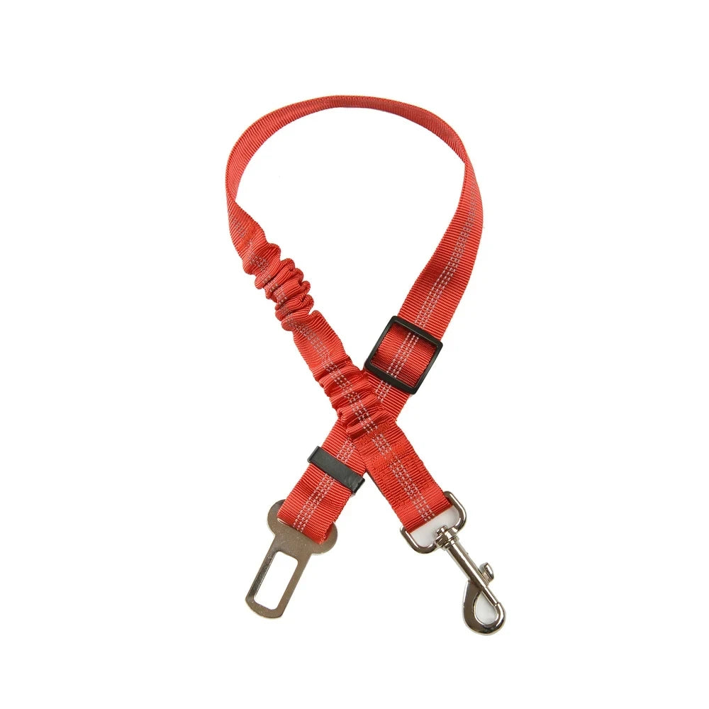 Dog Car Seat Belt Safety Protector Travel Pets Accessories Dog Leash Collar Breakaway Solid Car Harness