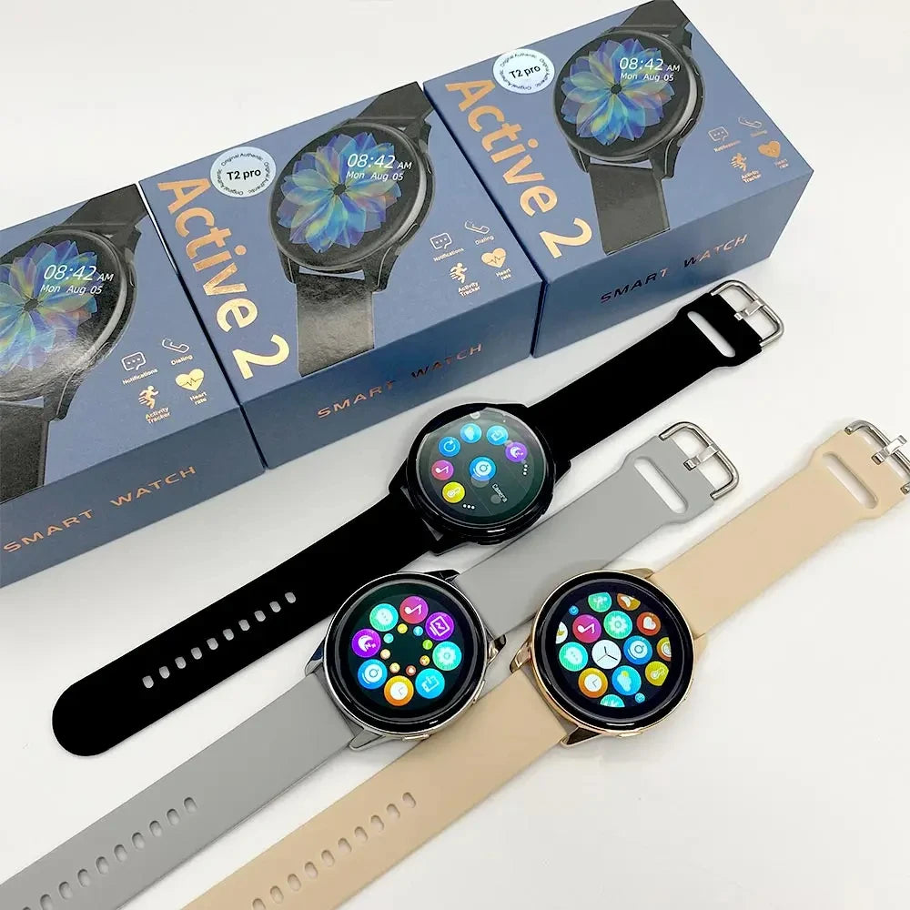 New Smart Watch Wireless Charging Smartwatch Bluetooth Calls Watches Men Women Fitness Bracelet Custom Watch Face +Box
