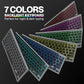 Wireless Keyboard Mouse Combo Backlit Wireless Keyboard and Mouse Multi-Device 2.4G USB Rechargeable Bluetooth Keyboard