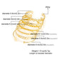 New Elegant Letter Love Bangle Gold Color Heart Flower Hollow Opening Bracelets Set Female Trendy Jewelry