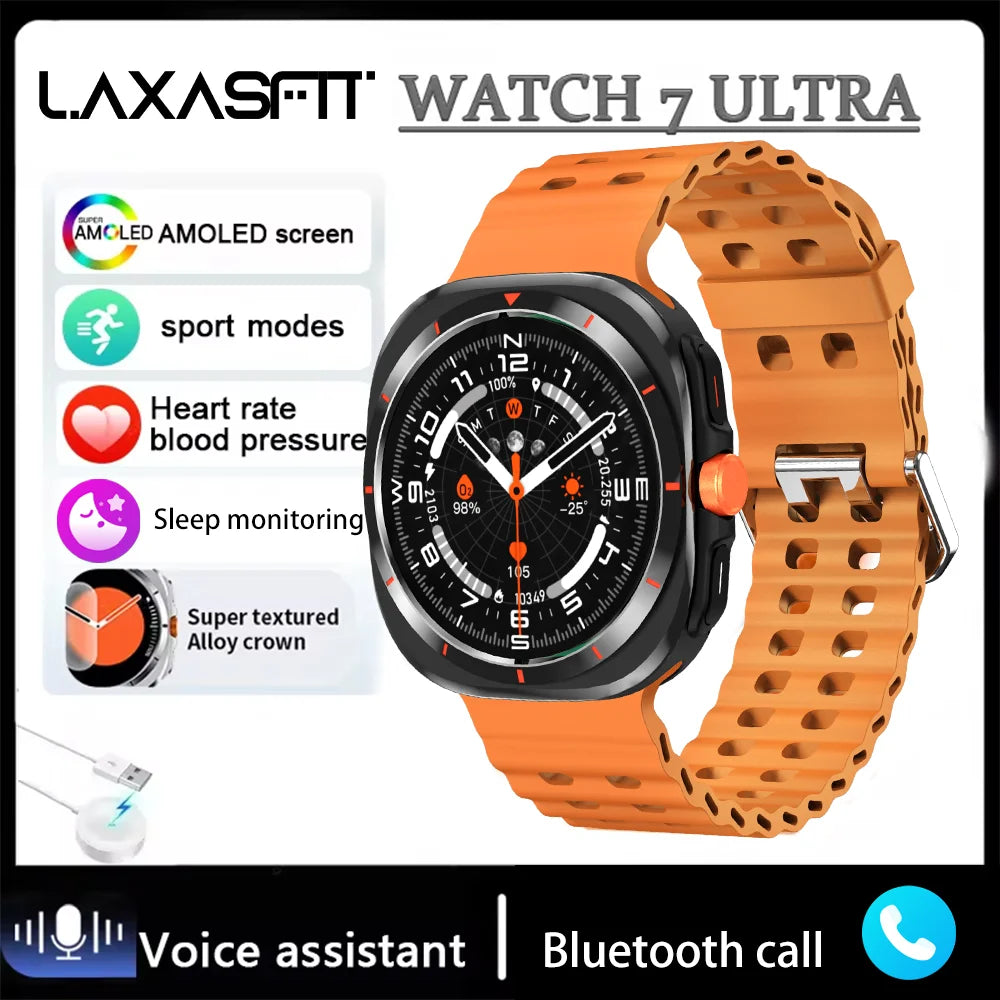 Watch 7 Ultra Smartwatch Bluetooth Talk HD AMOLED Screen Fitness Tracker Health Monitoring Smartwatch for Android IOS