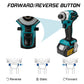 688N.m 8-Speed 1/4'' Brushless Electric Screwdriver Cordless Screwdriver Electric Drill Impact Driver Kit for Makita 18V Battery