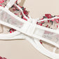 Night Beautiful Sexy Women 2 Piece floral Embroidery Underwear Sexy Erotic lingerie underwear Set