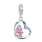 925 Silver Charms Beads Fit 3mm Original Bracelet Game Machine Box Afternoon Tea Dessert Romantic Pink Pendant DIY Jewelry