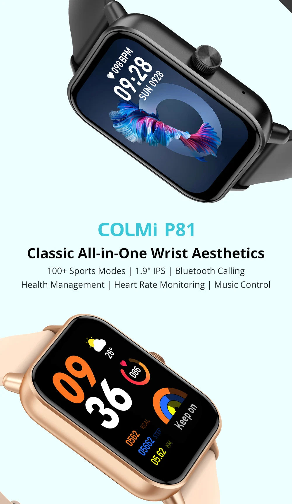 Voice Calling Smart Watch Ultra 1.9 inch Screen 24H Health Monitor 100+ Sports Modes 100+ Watch Faces Smartwatch