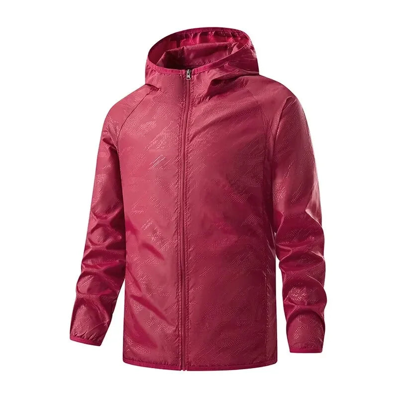 Men Women Hiking Jackets Waterproof Sun Protection Windbreaker Camping Climbing Outdoor Rain Coat Unisex Portable Clothes