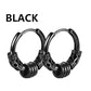 1Pair Punk Stainless Steel Round Circle Totem Hoop Earrings For Men Women Not Fade Ear Rings Hip Hop Male Jewelry