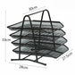 Metal file disk, file frame, office supplies wholesale data organization, office multi-layer desktop shelf