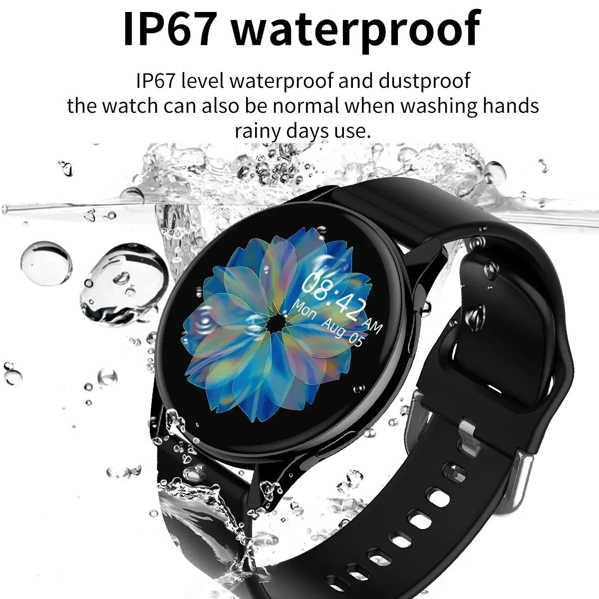 New Smart Watch Wireless Charging Smartwatch Bluetooth Calls Watches Men Women Fitness Bracelet Custom Watch Face +Box