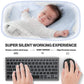 JOMAA Colors Backlit 2.4G Wireless Keyboard and Mouse Combo Rechargeable Bluetooth Keyboard for Windows Laptop
