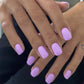 24pcs Artificial Nail Art Fake Nails Full Coverage Removable Ballet Short Press On Nails tips Chips Waterproof Solid Colour set