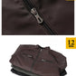 2024 New Men's Leather Washed Leather Jacket Motorcycle Plus Fleece Splicing European and American Men's Leather Coat