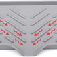 Silicone Kitchen Sink Tray Soap Tray Soap Dish Holder Sponge Holder with Built-in Drain Lip Countertop Sink Kitchen Organizer