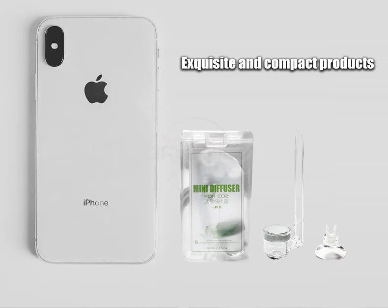 MINI CO2 Diffuser With Bubble Counter Twinstar Style Atomizer Acrylic Aquarium Carbon Dioxide Transparent Fish Tank Water Plants