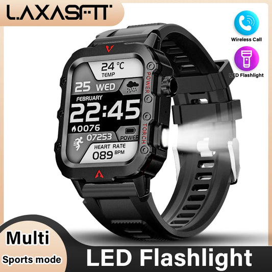 New LED Men's Smartwatch Bluetooth Talking Smartwatch Multi Sport Mode Health Monitoring Smart Watch