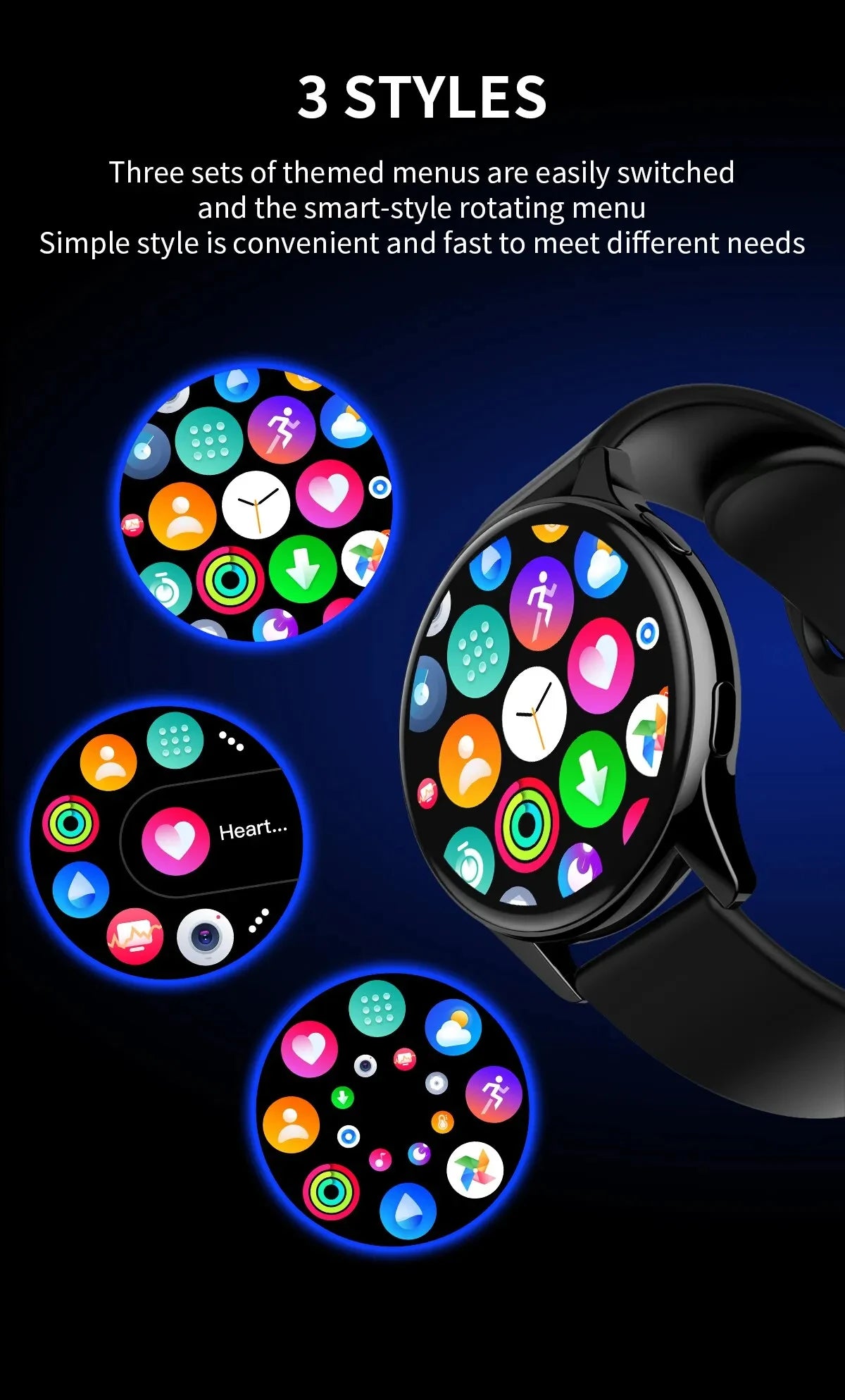 New Smart Watch Wireless Charging Smartwatch Bluetooth Calls Watches Men Women Fitness Bracelet Custom Watch Face +Box