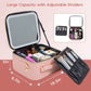 Makeup Bag with Mirror of Smart LED Lighted Women's Cosmetic Bag Travel Makeup Bag Large Capacity Female Beautician for Women