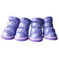 4Pcs Dirt-resistant Soft Outdoor Dog Boots for Small Medium Dog Dog Shoes Paw Protector Wear-resistant