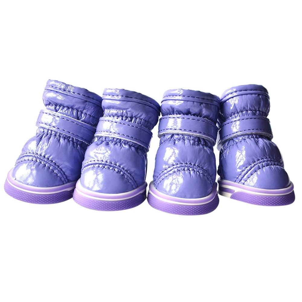 4Pcs Dirt-resistant Soft Outdoor Dog Boots for Small Medium Dog Dog Shoes Paw Protector Wear-resistant