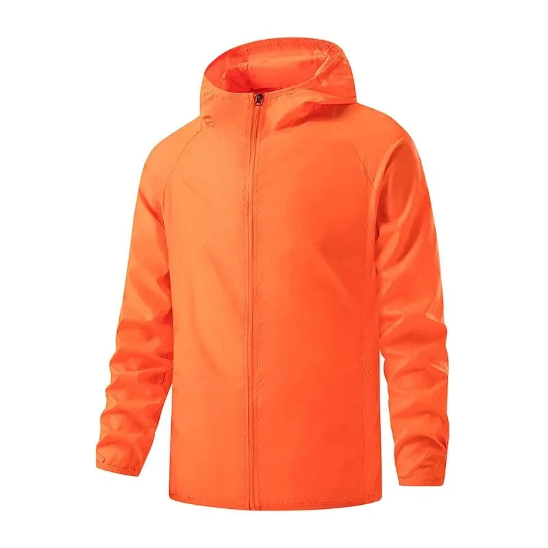 Men Women Hiking Jackets Waterproof Sun Protection Windbreaker Camping Climbing Outdoor Rain Coat Unisex Portable Clothes