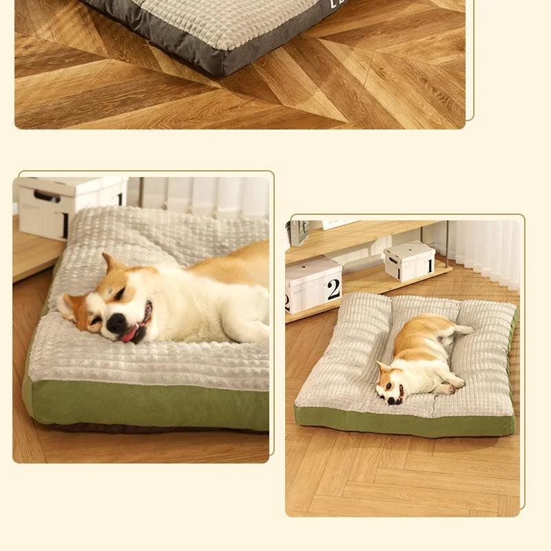 HOOPET Warm Dogs Sleeping Bed Soft Fleece Pet Blanket Detachable Cat Puppy Mat Cushion for Small Medium Large Dogs Pet Supplies