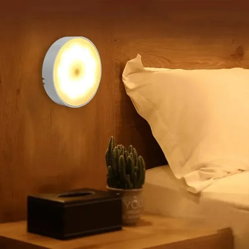 Motion Sensor Light Led USB NightLights Rechargeable Lamp for Bedroom Staircase Hallway Wardrobe Cupboard Lighting
