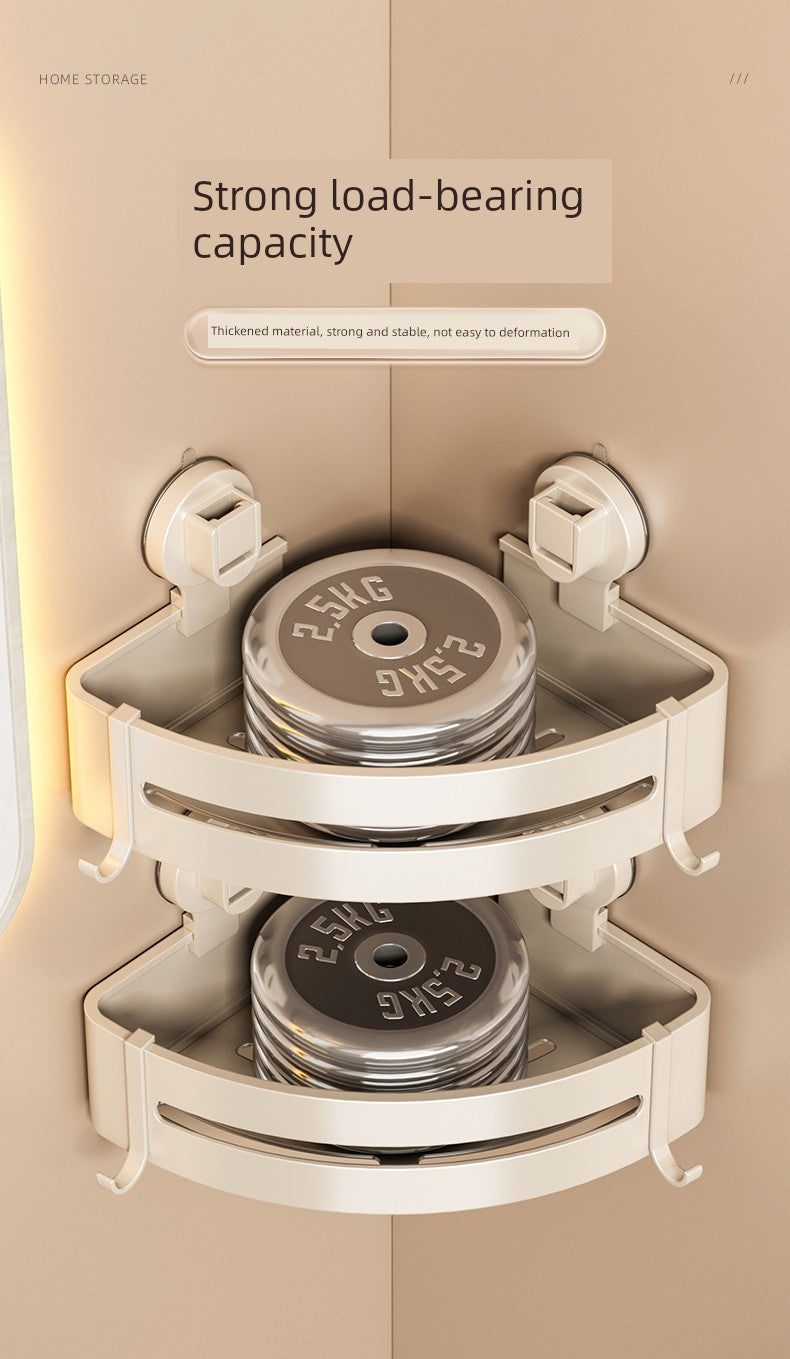 Corner Punch-Free Washstand Wall Wall-Mounted Suction Cup