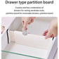 T Drawer Divider Adjustable Home Organization Dividers White Plastic Partition Holder Creative Retractable Drawer Dividers