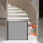 Easy To Install Black Pet Door Without Drilling - Retractable Safety Fence for Indoor Stairs, Dog and Pet Fences