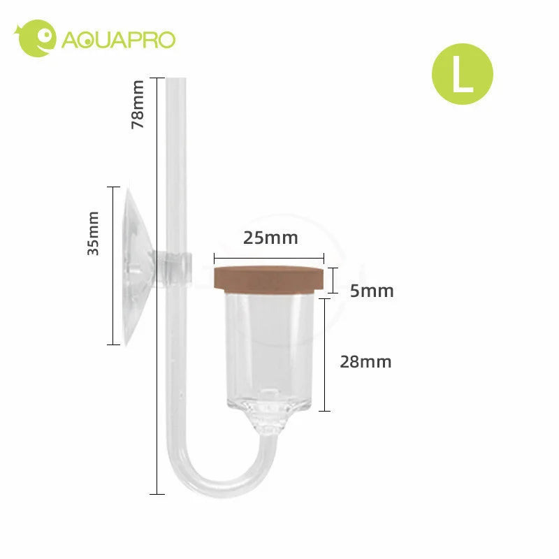 CO2 Diffuser For Aquarium Bubble Generator Twinstar Style Atomizer Acrylic Fishing Equipment Tank Plant Accessory System Mini