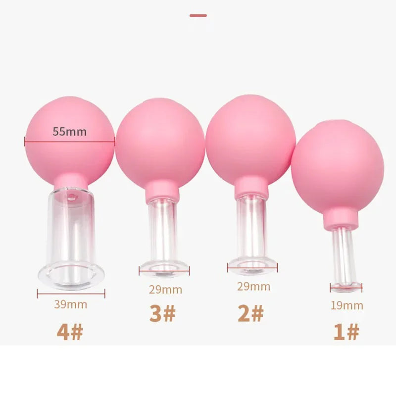 Silicone Cupping Massage Cup Body Face Neck Eye Massager Vacuum Body Facial Care Facial Steaming Pore Cleaner Tool Skin Care