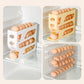 Large Capacity Automatic Egg Roller Household Four Tier Refrigerator Egg Storage Box Space Saving Kitchen Dedicated