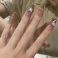 24Pcs Mid-length Ballet False Nails Cute Childlike Rainbow Press On Nails Iced Through Milk Tea Fake Nails Free Shipping Items