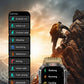New For Huawei Xiaomi Military GPS Smart Watch Men Flashlight Compass Waterproof Outdoor Sport Tracker Bluetooth Call Smartwatch