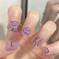 24Pcs/Lot Milky White Gradient Long Wearing False Nail Tips Acrylic Press on Nails Removable Reusable Artifical Fake Nails Art