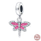 Fit Pandora 925 Original Bracelet 925 Silver Plate Flower Bird Series Charms Beads For Women Fashion DIY Jewelry Gifts Making