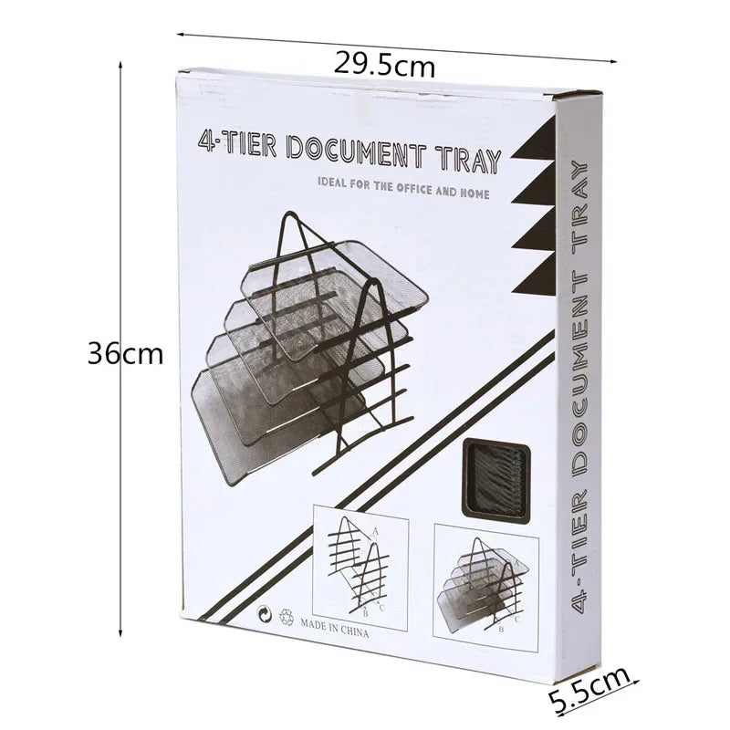 Metal file disk, file frame, office supplies wholesale data organization, office multi-layer desktop shelf