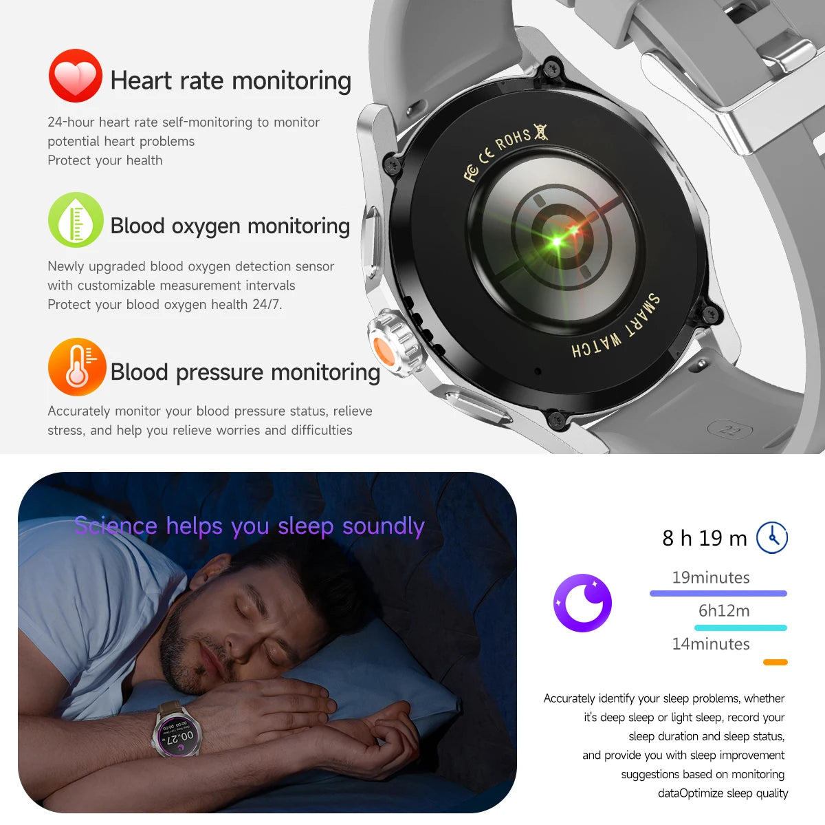 S4 Ultra Smart Bracelet Men Watch For Xiaomi  AMOLED HD Screen Bluetooth Call GPS Trajectory NFC Heart Rate Compass SmartWatches