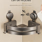 Wall-Mounted Wash Basin Toilet Triangle Basket Shelf Suction Cup