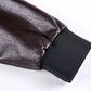 Winter Mens thick Warm Leather Jacket Luxury Stand Collar Embroidery Motorcycle Jacket Coat Men's Street Fashion Trend PU Jacket
